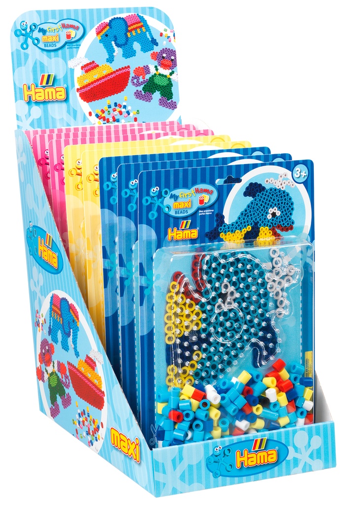Expositor surtido - Blister Hama Beads Maxi maxi - CAJA 8 UDS 
