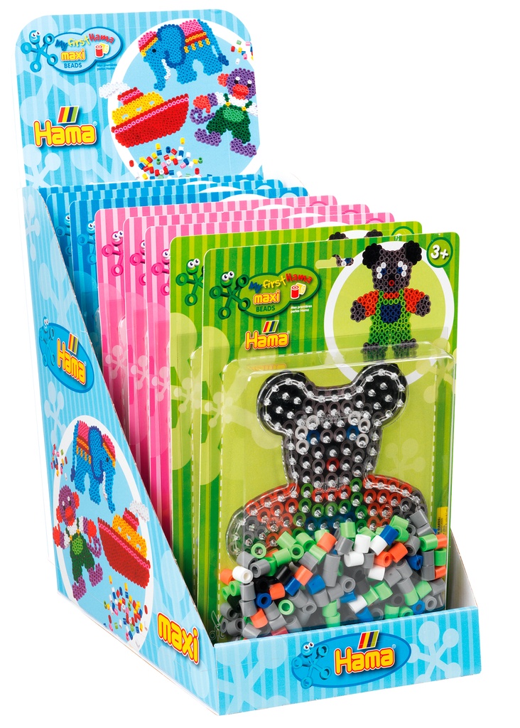 Expositor surtido - Blister Hama Beads Maxi maxi - CAJA 8 UDS 